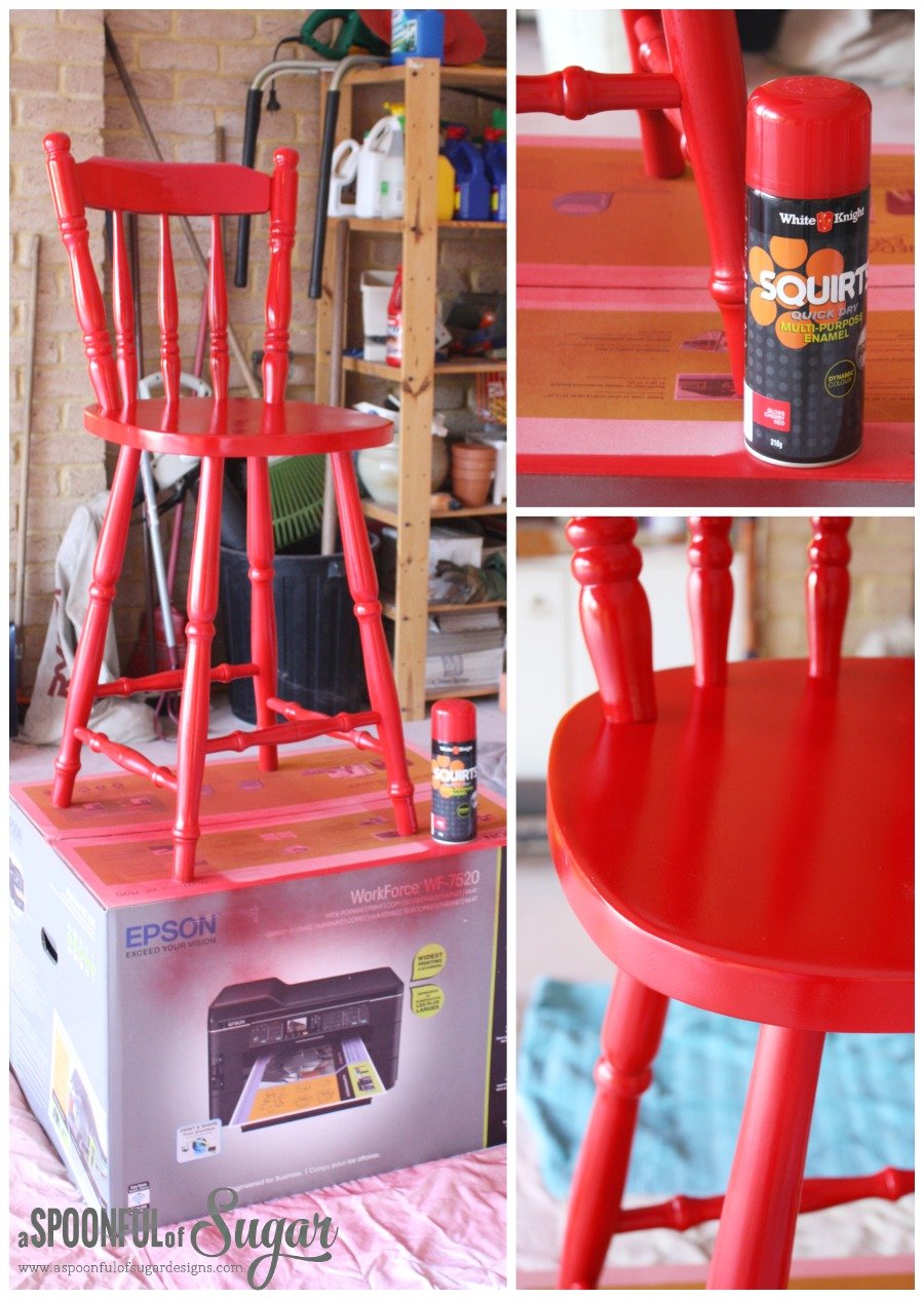 Paint a wooden chair