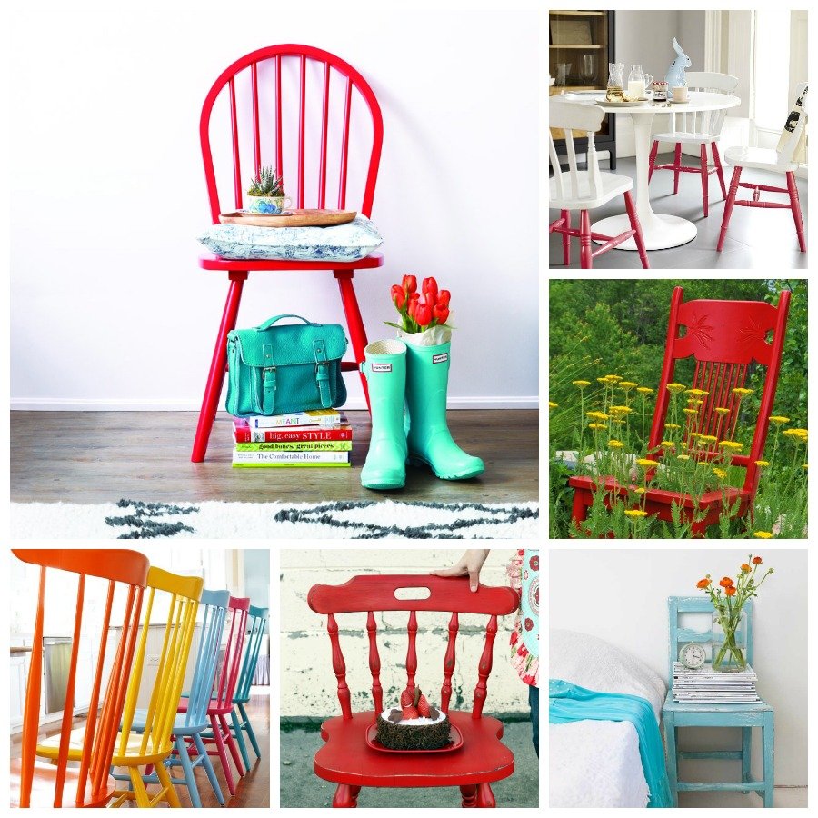 Painted Chair Collage