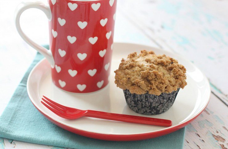 Streusel topped muffin