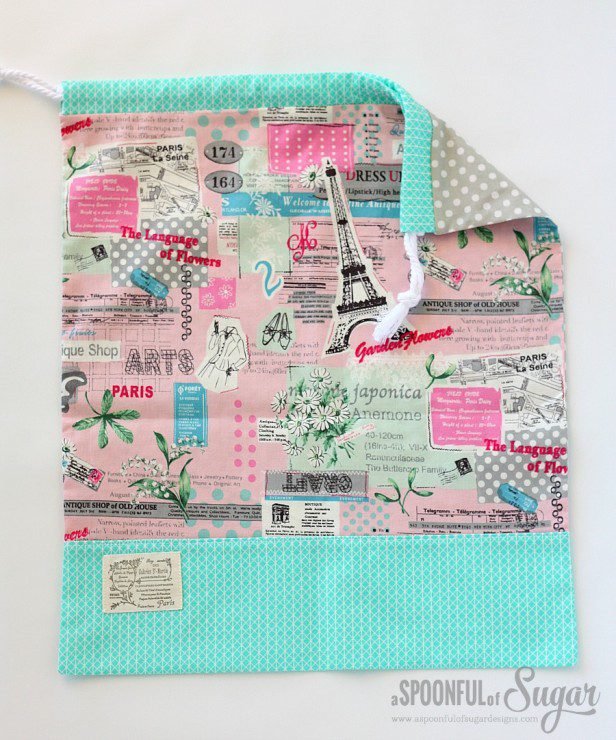 Shoe Bags - free tutorial by A Spoonful of Sugar Designs
