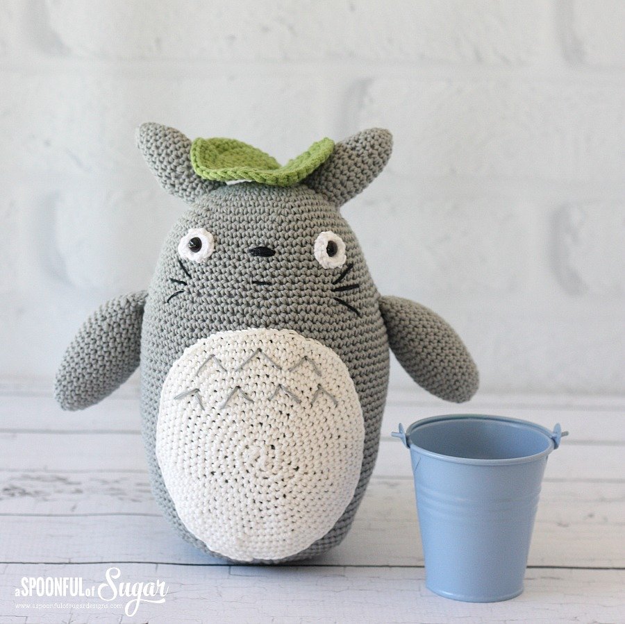 Crochet Totoro made by A Spoonful of Sugar