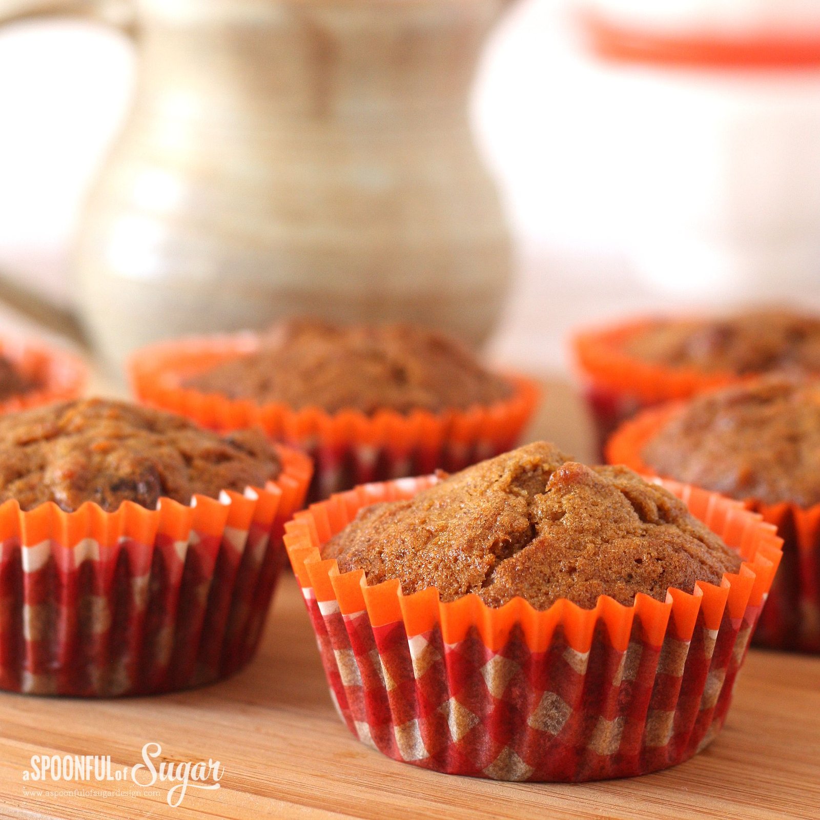 Carrot muffin recipe from A Spoonful of Sugar