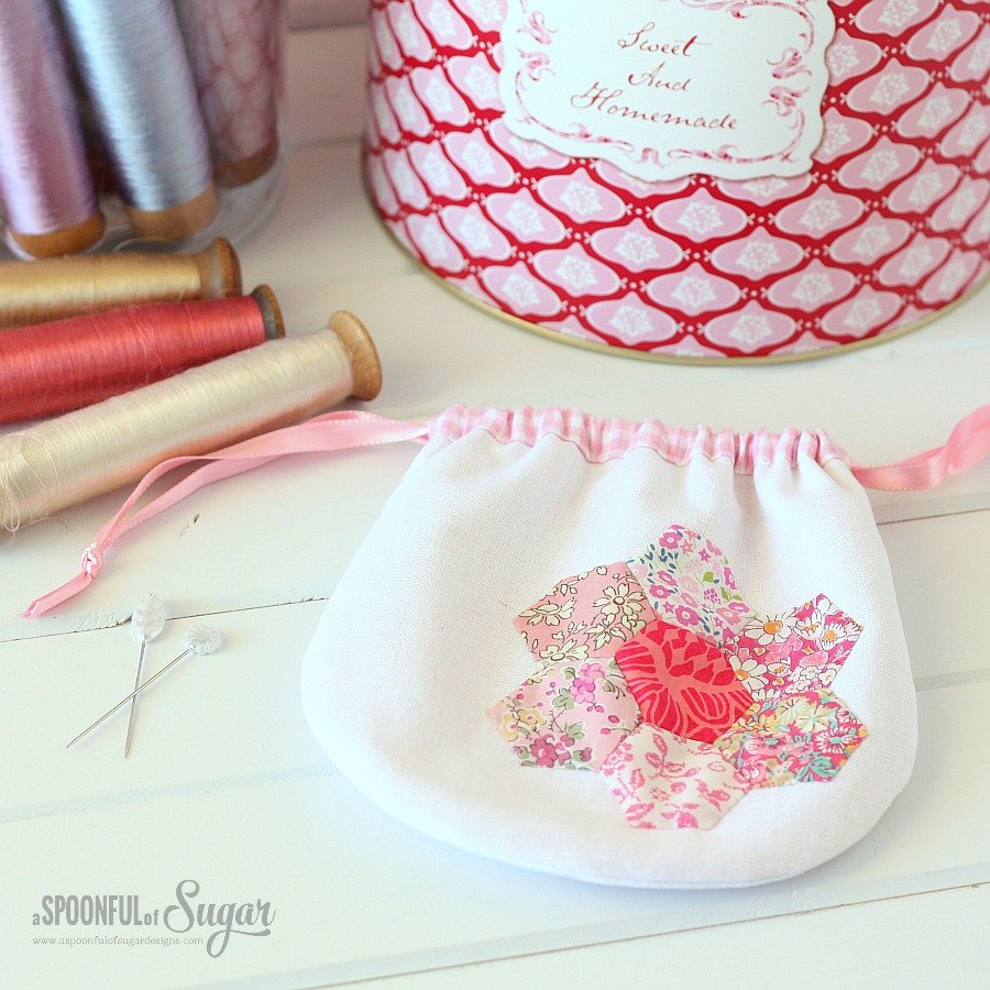 Pretty Liberty Drawstring Pouch by A Spoonful of Sugar