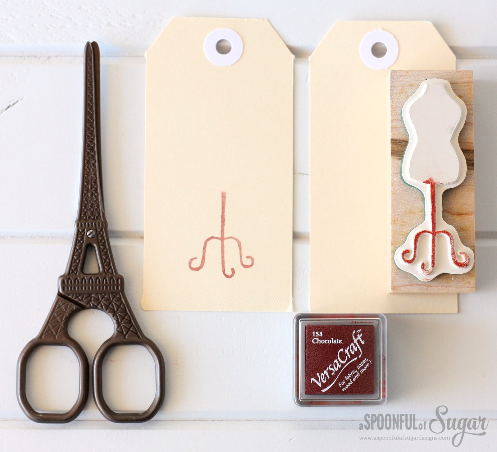 Liberty Dress Form Gift Tags - easy tutorial by A Spoonful of Sugar