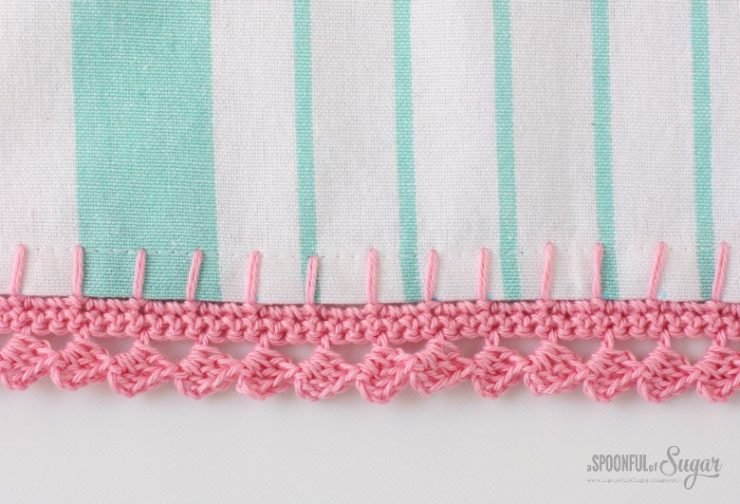 Spring Tea Towel - sewing tutorial by A Spoonful of Sugar