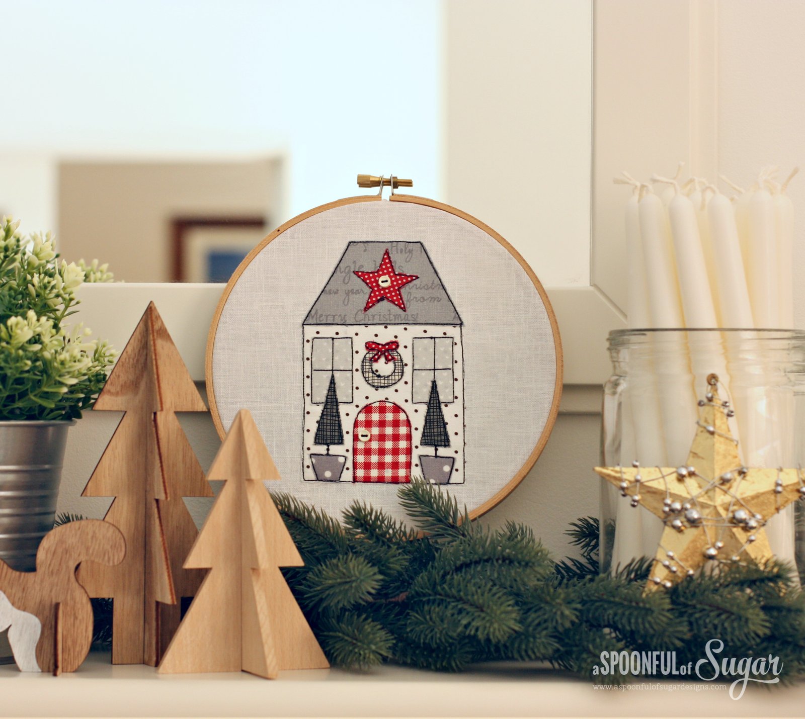 Yuletide Cottages PDF Sewing Pattern by A Spoonful of SUgar