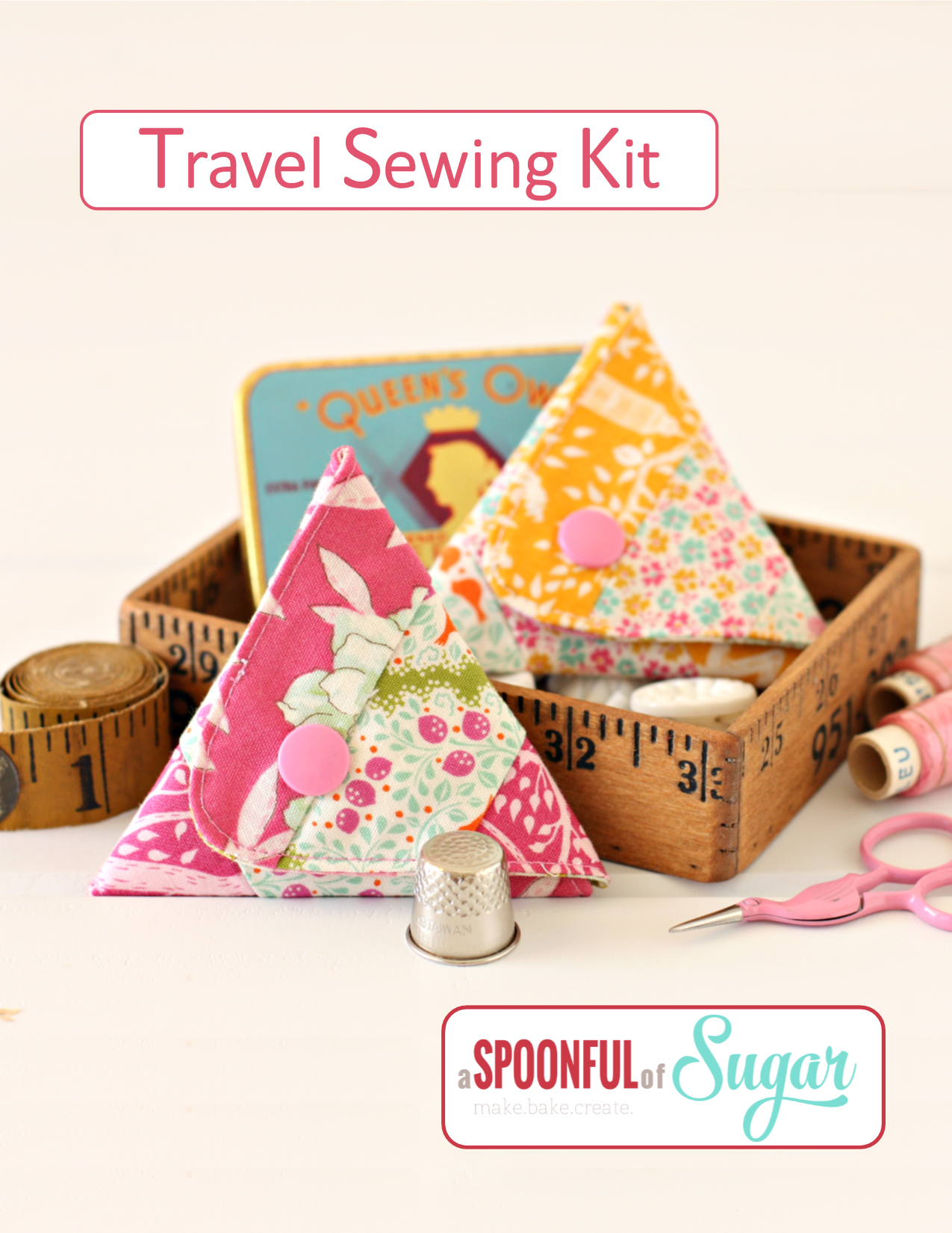 Sewing Travel Kit made from a Clutch - WeAllSew