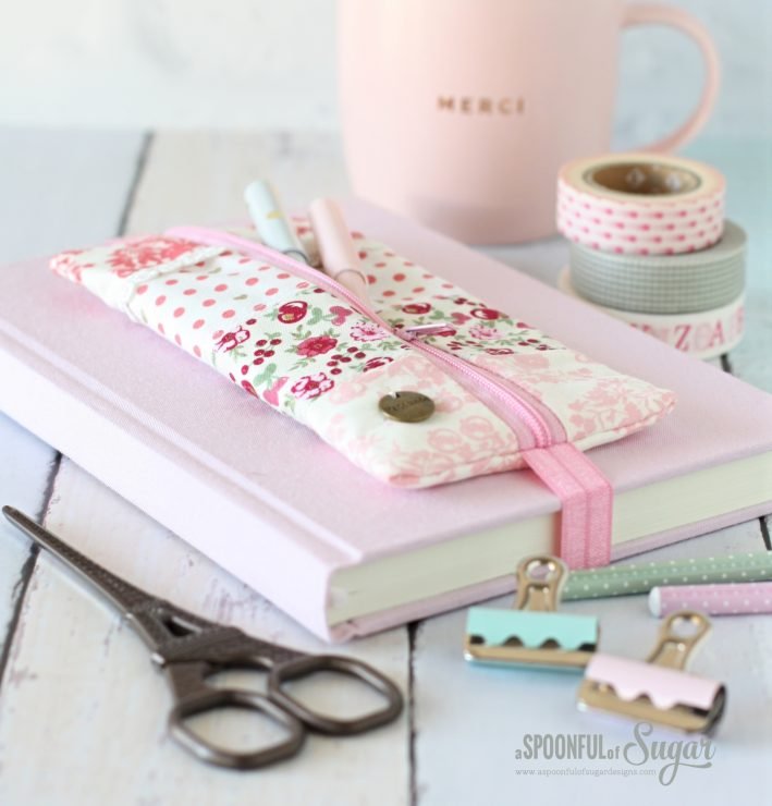 Elastic Pencil Case PDF Sewing Pattern by A Spoonful of Sugar on Etsy