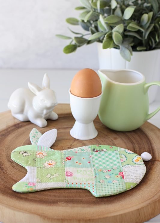 Bunny coaster by A Spoonful of Sugar Designs