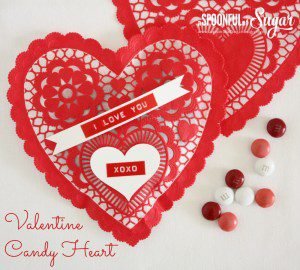 Valentine Candy Heart - A Spoonful of Sugar