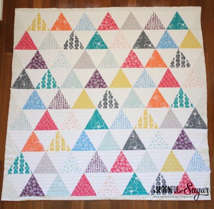 Triangle Quilt - A Spoonful of Sugar