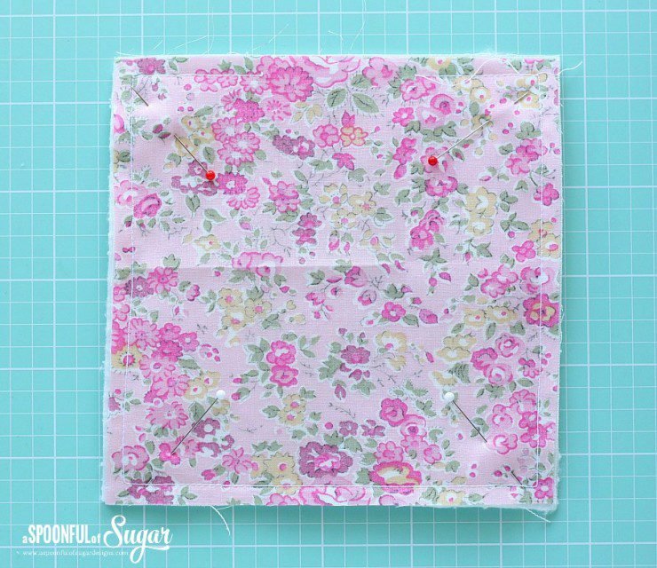 Charm Square Fabric Tray - A Spoonful of Sugar