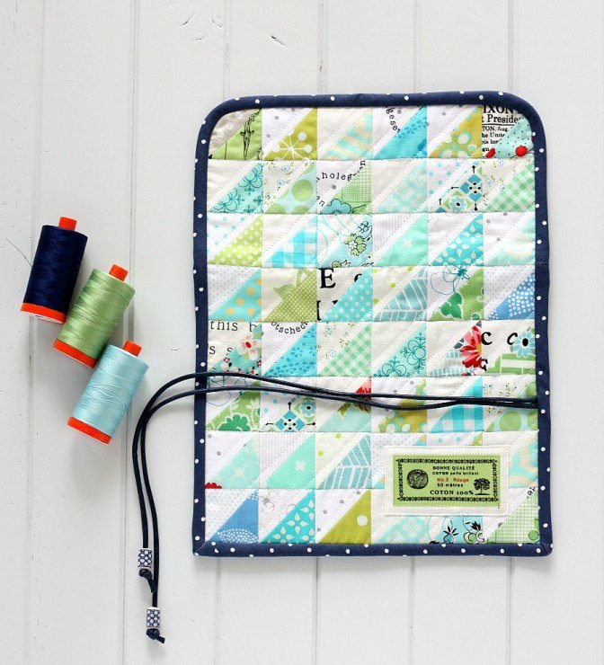 Wraps Tools Pattern Patchwork Craft Tool Wrap + Giveaway - A Spoonful of Sugar