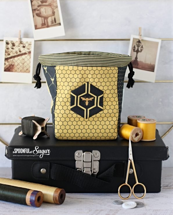 Handy Drawstring Pouch pdf sewing pattern by A Spoonful of Sugar