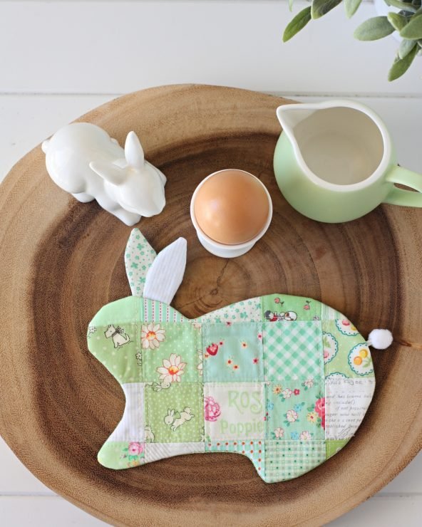 Bunny Coaster PDF Sewing Pattern by A Spoonful of Sugar on Etsy