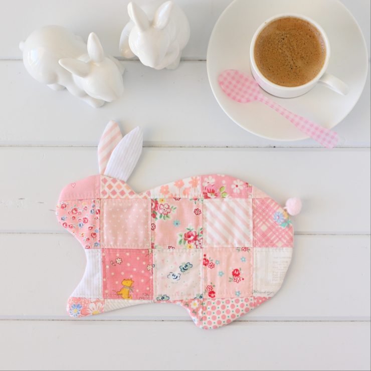 Bunny Coaster PDF Sewing Pattern by A Spoonful of Sugar on Etsy