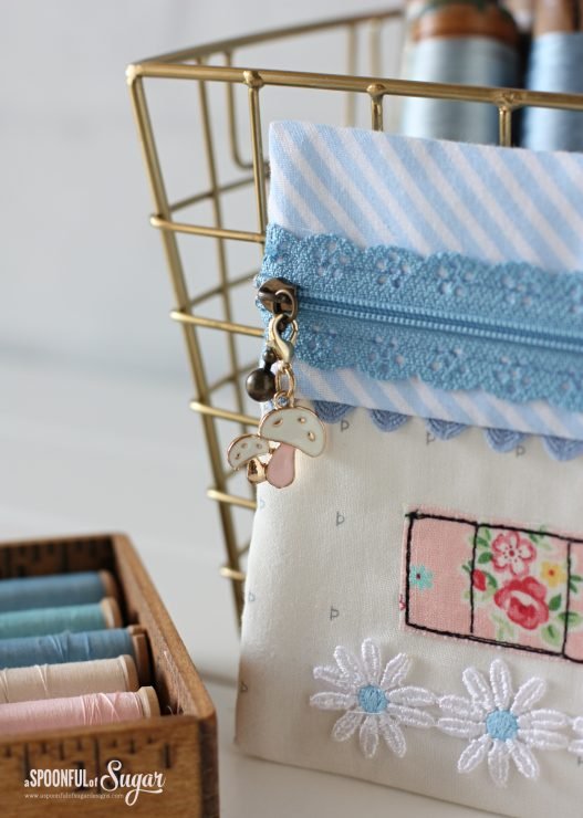 Zippered House Pouch PDF Sewing Pattern by aspoonfullofsugar on Etsy