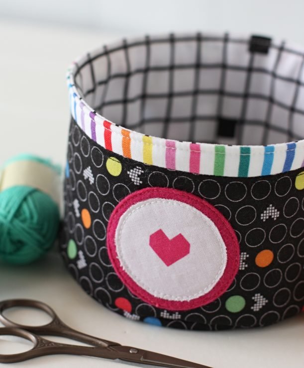 Mini Fabric Basket PDF Sewing Pattern by A Spoonful of Sugar Designs