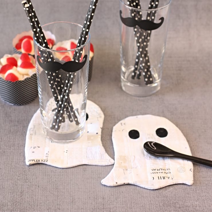 Ghoster Coaster Mug Rug PDF Sewing Pattern by A Spoonful of Sugar Designs