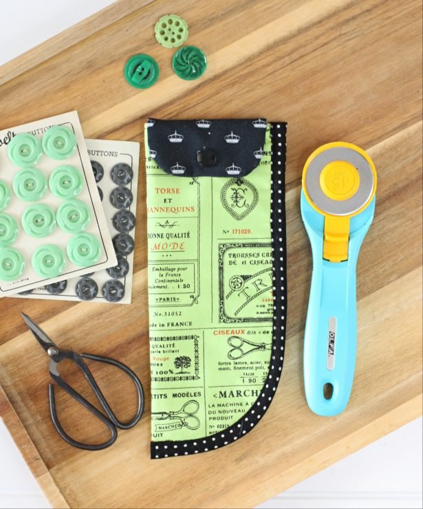 Rotary Cutter Sewing Tool Pouch PDF Sewing Pattern by A Spoonful of Sugar Designs.   shop.aspoonfulofsugardesigns.com