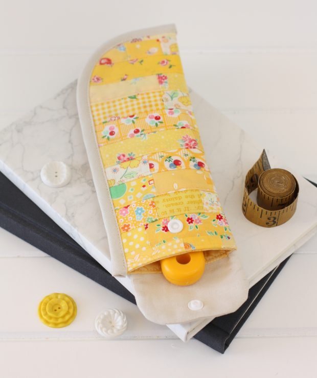 Rotary Cutter Sewing Tool Pouch PDF Sewing Pattern by A Spoonful of Sugar Designs. Available from Etsy. 