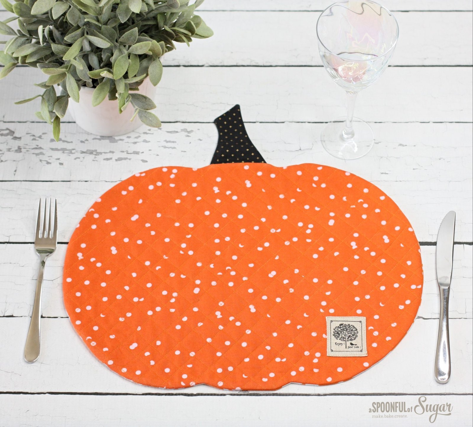 Pumpkin Placemat A Spoonful of Sugar