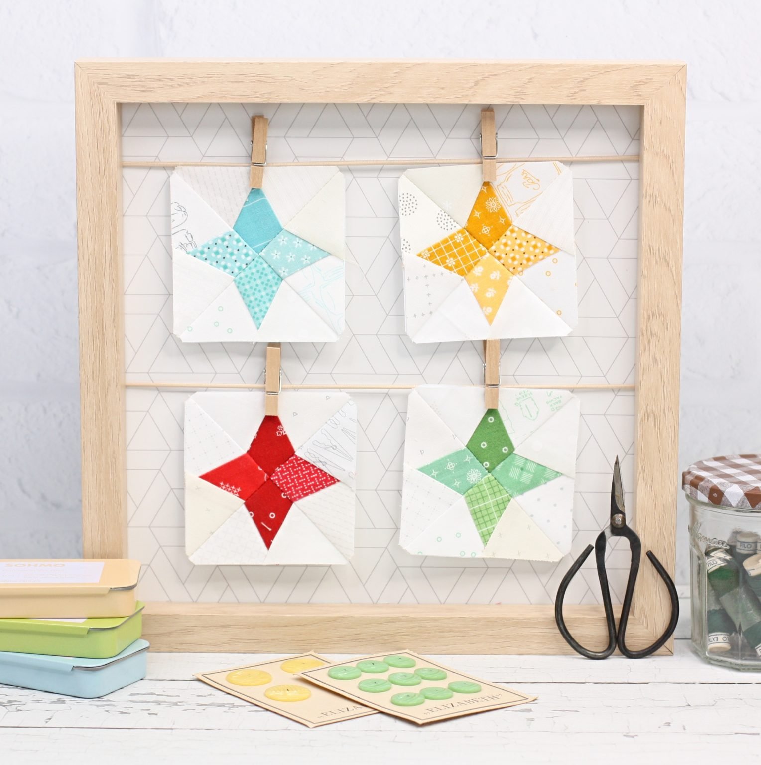 Mills and Stars Quilt Block - A Spoonful of Sugar
