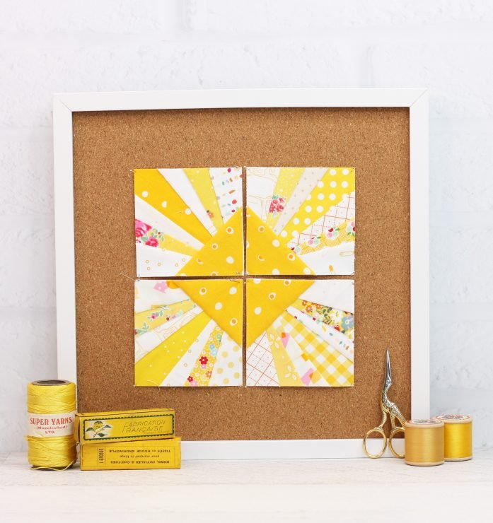 Sunburst FPP Quilt Block by A Spoonful of Sugar Designs