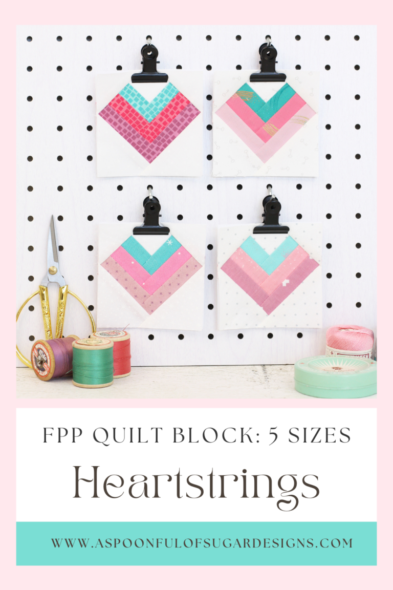 Heartstring Quilt Pattern Heartstrings Quilt Block - A Spoonful of Sugar