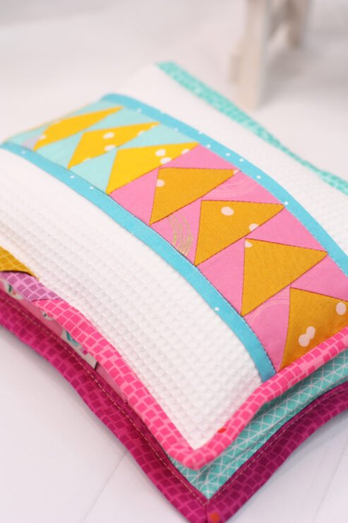 Patchwork heatpack using pattern Heavenly Heatpack by A Spoonful of Sugar Designs. shop.aspoonfulofsugardesigns.com