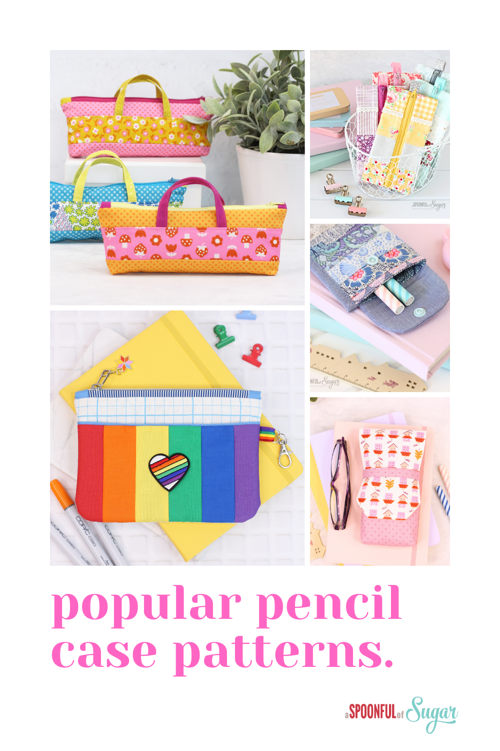 Pattern Pencile 6 Popular Pencil Case Patterns for Back-to-School & Sewing Room ...