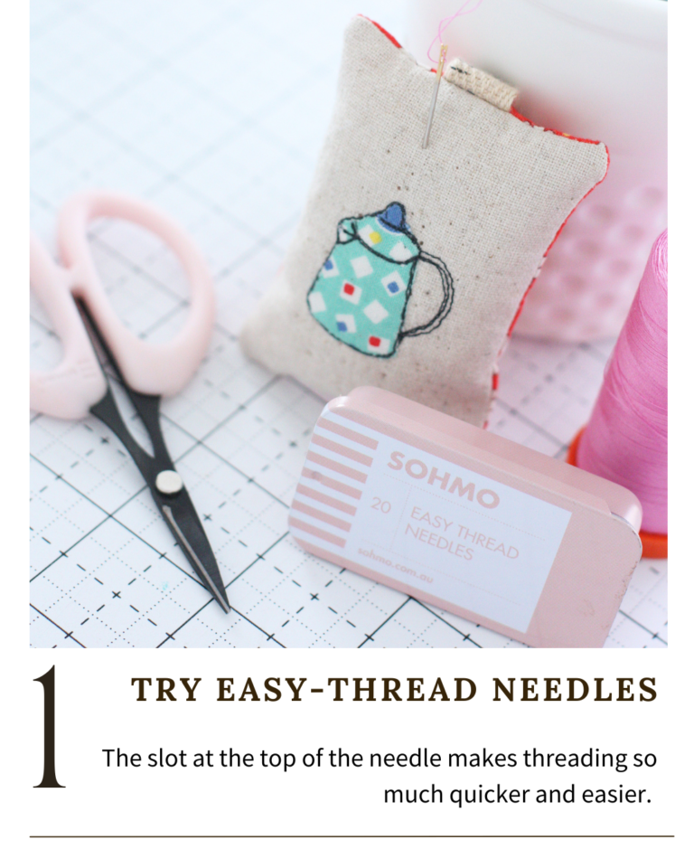 Threadneedle Guide Tips for Threading a Needle - A Spoonful of Sugar