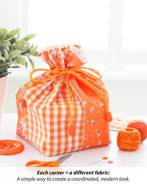 Quadra Pouch in 3 Sizes - Beginner friendly, scrap friendly, practical, giftable project to sew. Pattern by A Spoonful of Sugar Designs shop.aspoonfulofsugardesigns.com