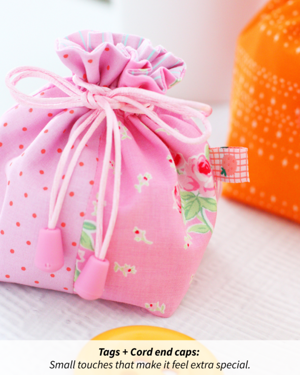 Quadra Pouch in 3 Sizes - Beginner friendly, scrap friendly, practical, giftable project to sew. Pattern by A Spoonful of Sugar Designs shop.aspoonfulofsugardesigns.com