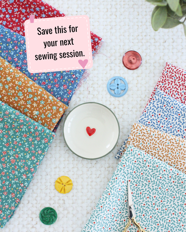 6 Projects to sew with Tilda Village Life Fabric collection. Patterns by A Spoonful of Sugar Designs. www.aspoonfulofsugardesigns.com